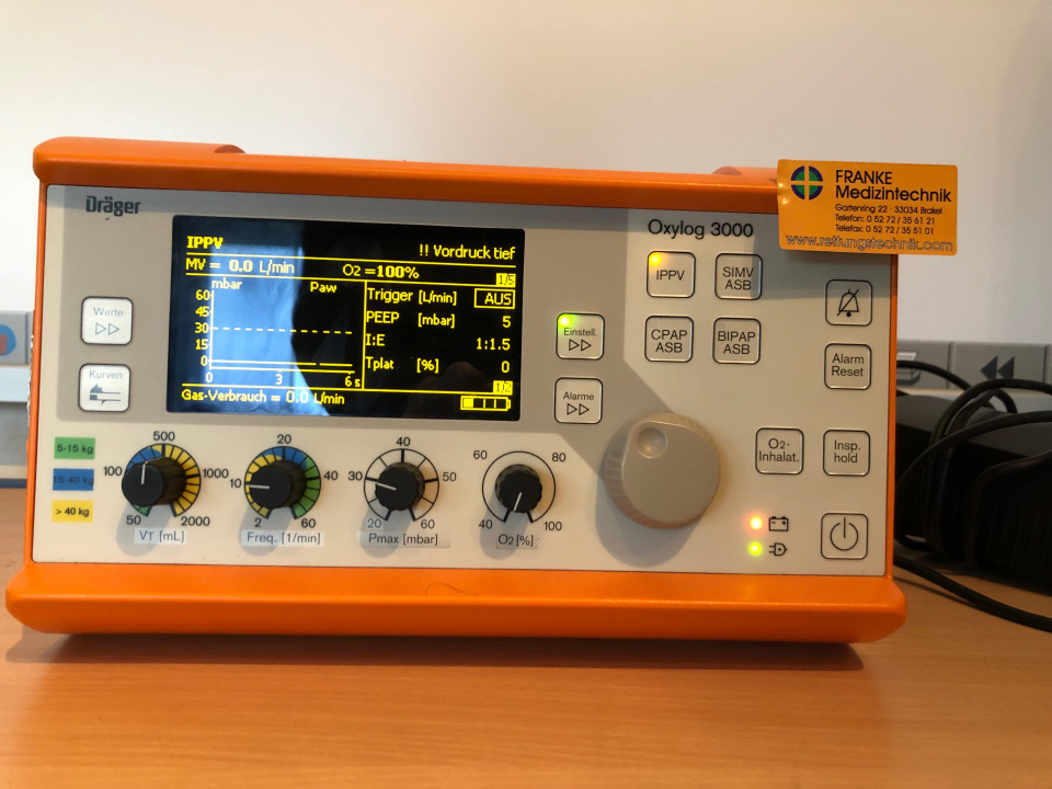 Dräger Oxylog 3000 gebraucht